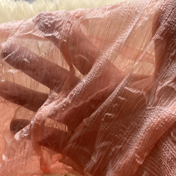 Pink lace over tank top with banded waist - Picture 7 of 7